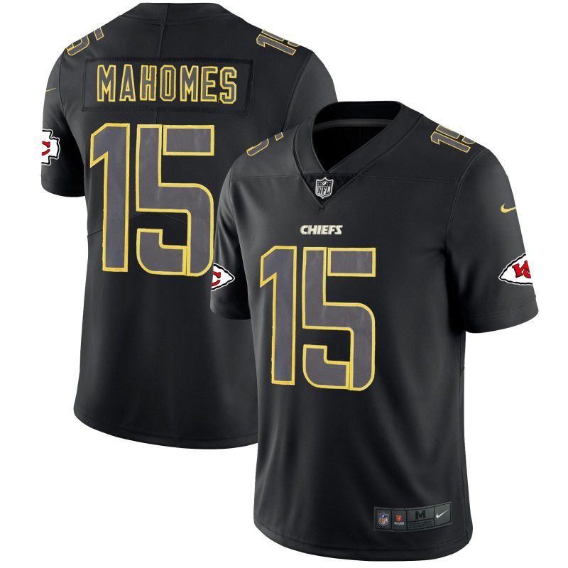 Men Kansas City Chiefs #15 Mahomes Nike Fashion Impact Black Color Rush Limited NFL Jerseys->kansas city chiefs->NFL Jersey